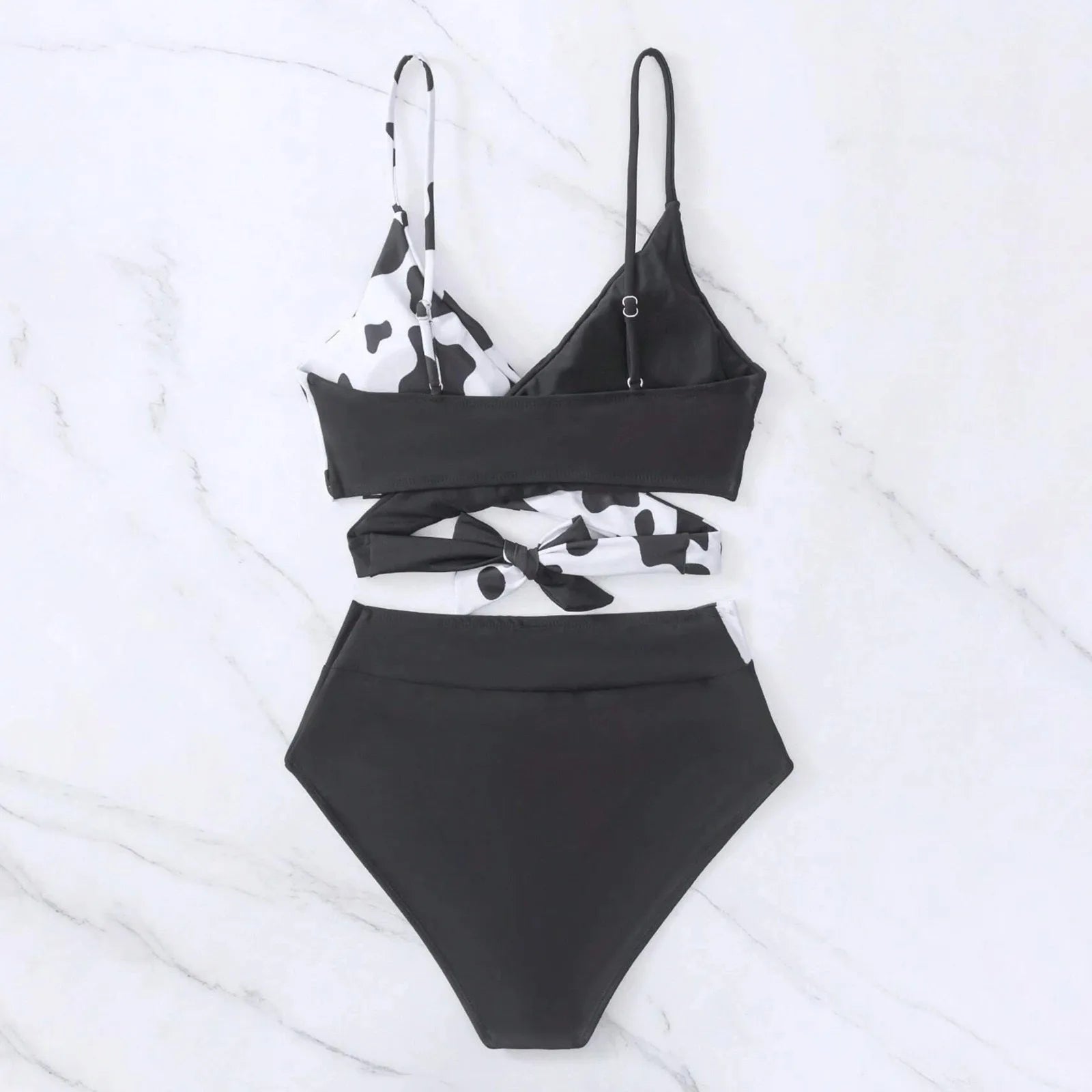 2024 New Summer Ladies Sexy Tankini Two Piece Swimsuit High Waist New Design Printing Beachwear Women'S High Waist Swimsuit